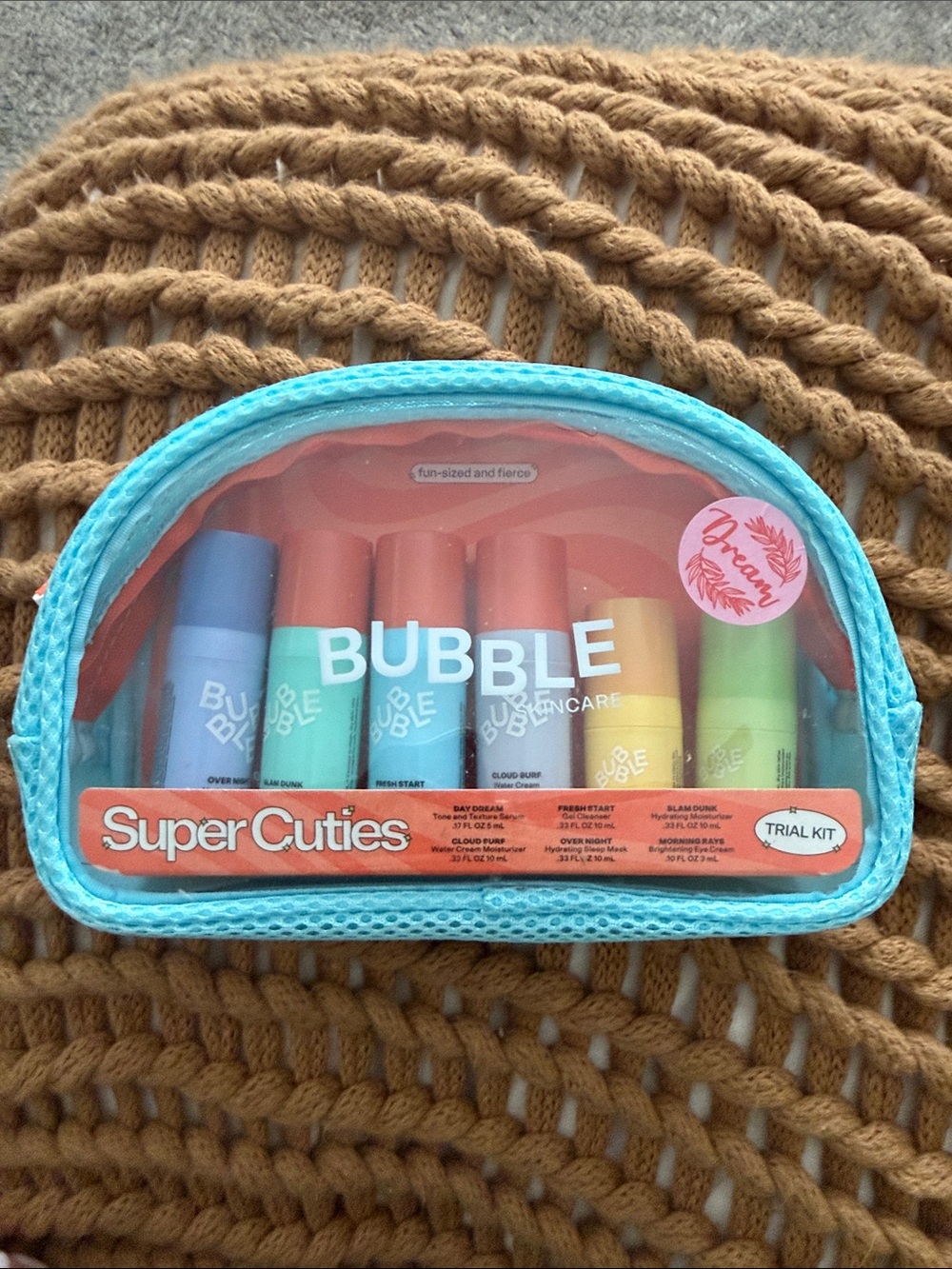 Bubble Super Cuties Trial Kit Cosmetic Set - Turquoise Case